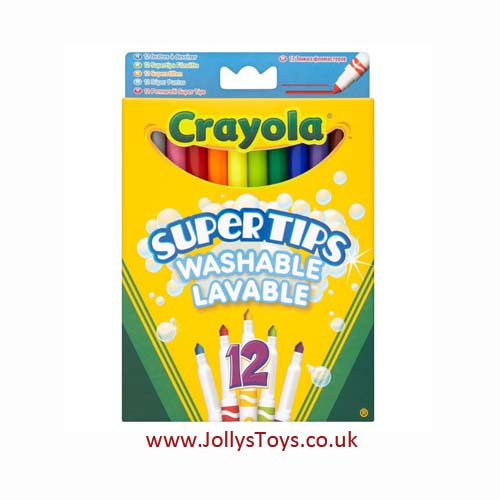 Crayola Supertips Washable Markers, 12s JollysToys.co.uk